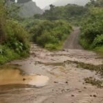 Se registran escurrimientos en zona alta de Nogales por fuertes lluvias